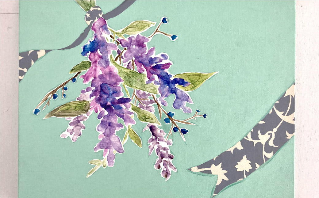 小絵画作品 5点 セット 花房紗也香 絵画 アート インテリア 絵 イラスト 油彩