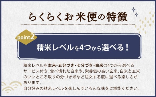 【定期便12回分】らくらくお米便 60kgコース 利用権 5kg×12回 お米