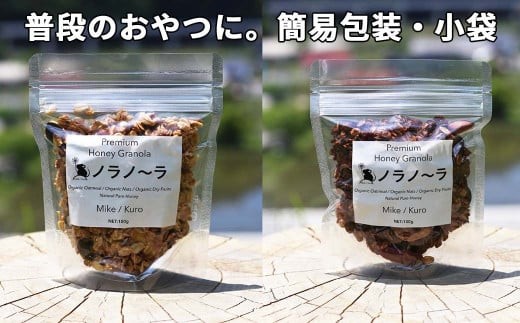 【6回定期便】グラノーラ 無添加 国産はちみつ使用【ノラノーラ ミケ&クロ】ココナッツ・ショコラ（小）2袋セット（100g×2） A-MT-C01A