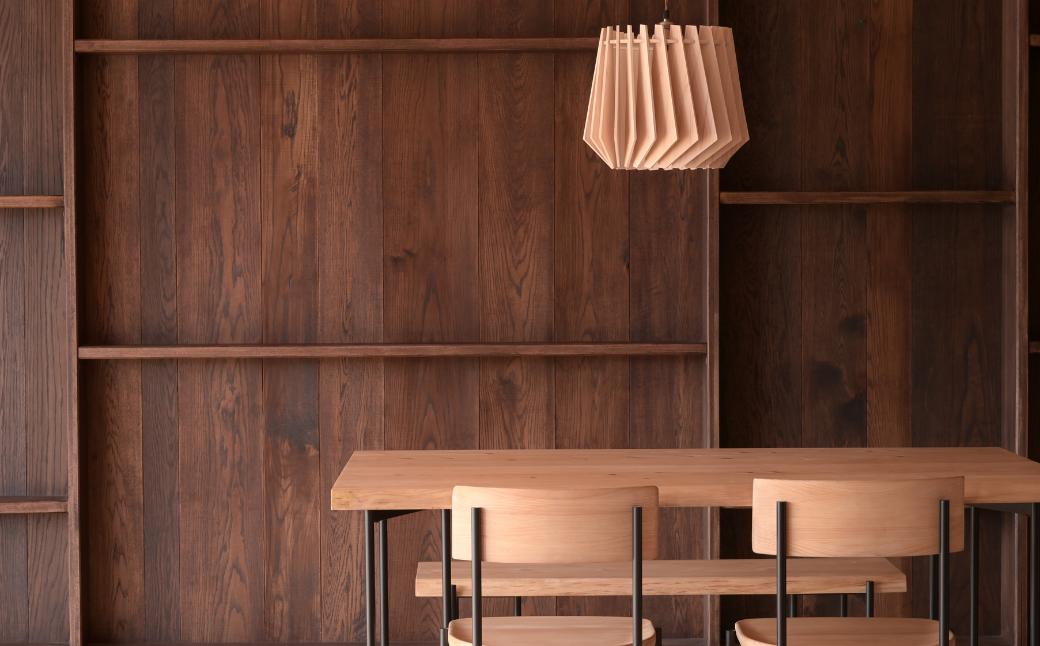 天然ひのきの木製 KD ペンダントライト＜プリーツ＞ | 優しい間接光と森の香りの照明器具（無塗装・組立簡単・LED対応・引掛シーリング式） M-ms-A03A プリーツ