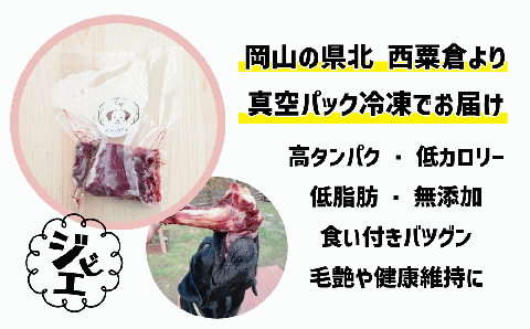 鹿の背骨 320g×3個セット ペットフード 犬 猫 森のジビエ for PET  A-JK-A06A