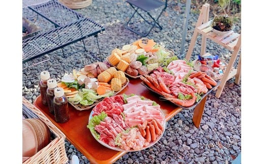 里山でグランピング Aru no mori 宿泊券 夕食付き V-zz-A24A