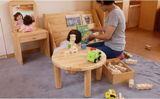 【ヒノキ薫る】ままごとちゃぶ台 N-mr-A08A