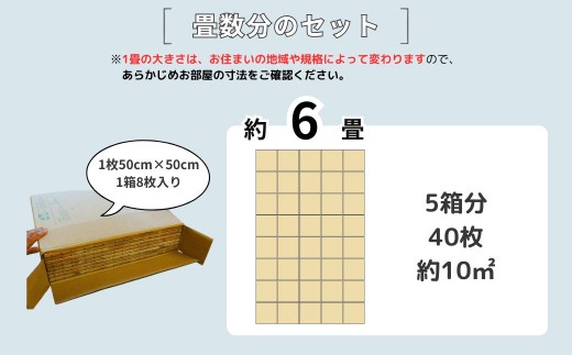 置くだけで無垢の床にユカハリ・タイル6畳セット ひのき無塗装 ウッドカーペット M-mm-A21A