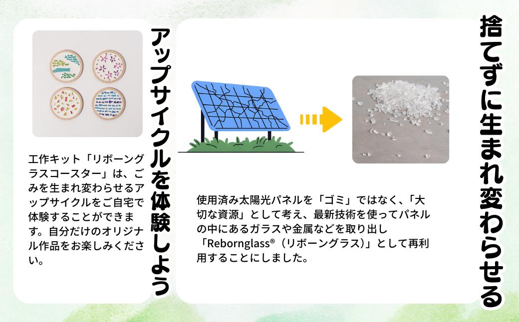 【イエロー系】工作キット「リボーングラスコースター」 R-ms-A02A 黄系