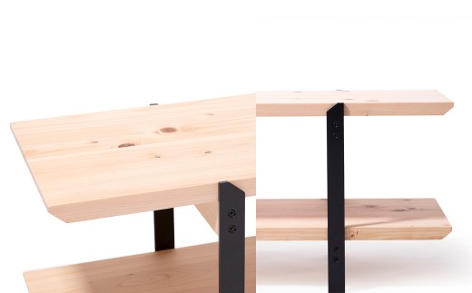 テレビボード 無垢材 ひのき kinari TV bord(キナリ TVボード)   Black【幅150cm×奥行31cm】 M-mq-A03A ブラック（黒）