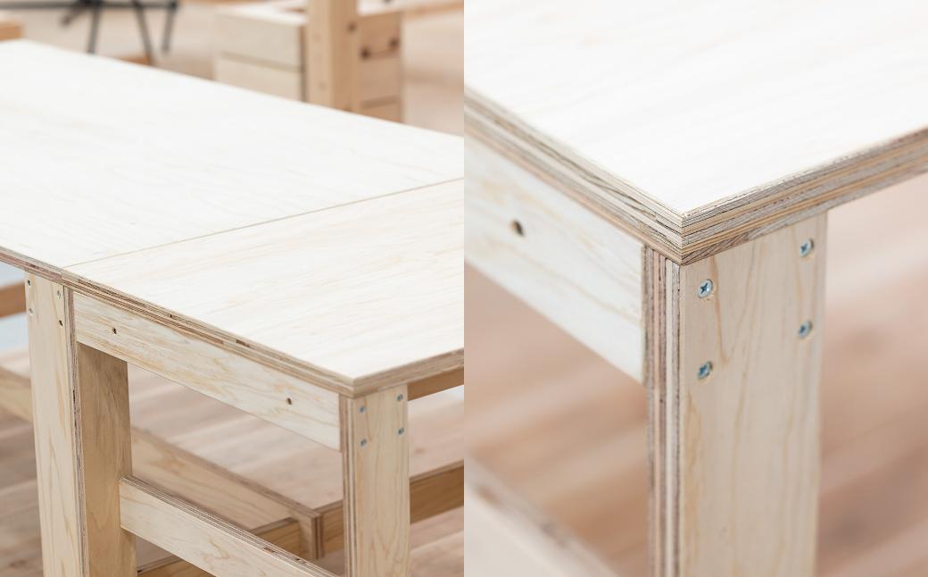 「BASE Desk 90cm」FSC®認証材のコンパクトワークデスク M-mo-A05A