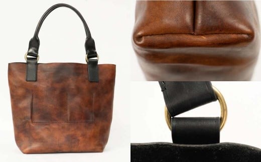 牛革トートバッグ（M)Z-UY-A92A