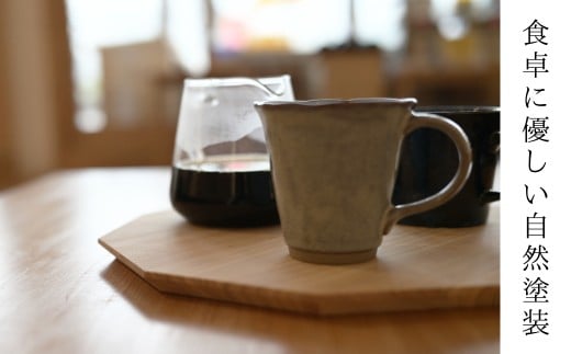 ヒノキの平盆【十角】 M-ms-A44A