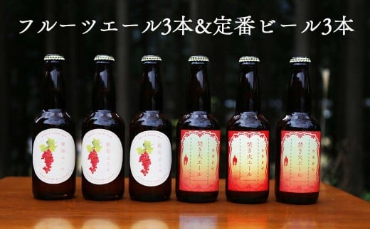 クラフトビール【フルーツエール&定番】6本セット 西粟倉ヒノキ醸造所  Q-MQ-A13A