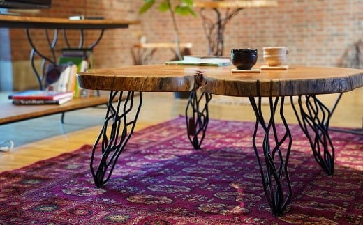 ケヤキのセンターテーブル(一点もの) E-mo-A15A