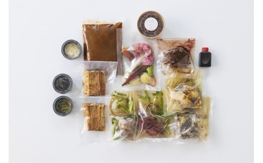 村産食材の料理セット 名店直送「おうちでろっかん」 2人前セット A-MT-A02A