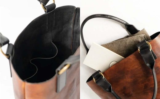 牛革トートバッグ（M)Z-UY-A92A