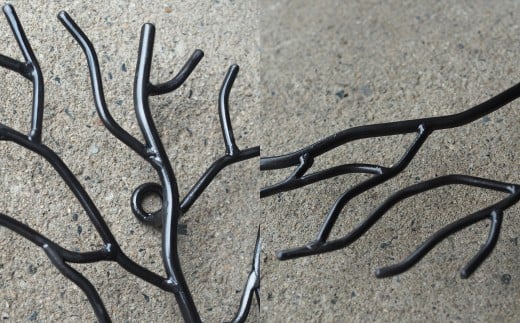 立体型 アイアン ウォールアート｜鉄製 壁掛けアート モダンインテリア 日本製 西粟倉村 E-ms-A31A