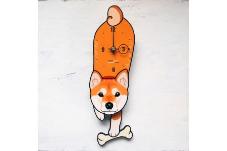 柴犬-犬の振り子時計 C-CD-002A