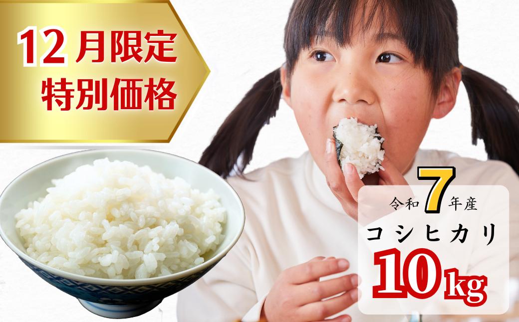 《12月限定特別価格》白米 10kg 令和7年産 コシヒカリ 岡山 あわくら源流米 K-ag-AEHA