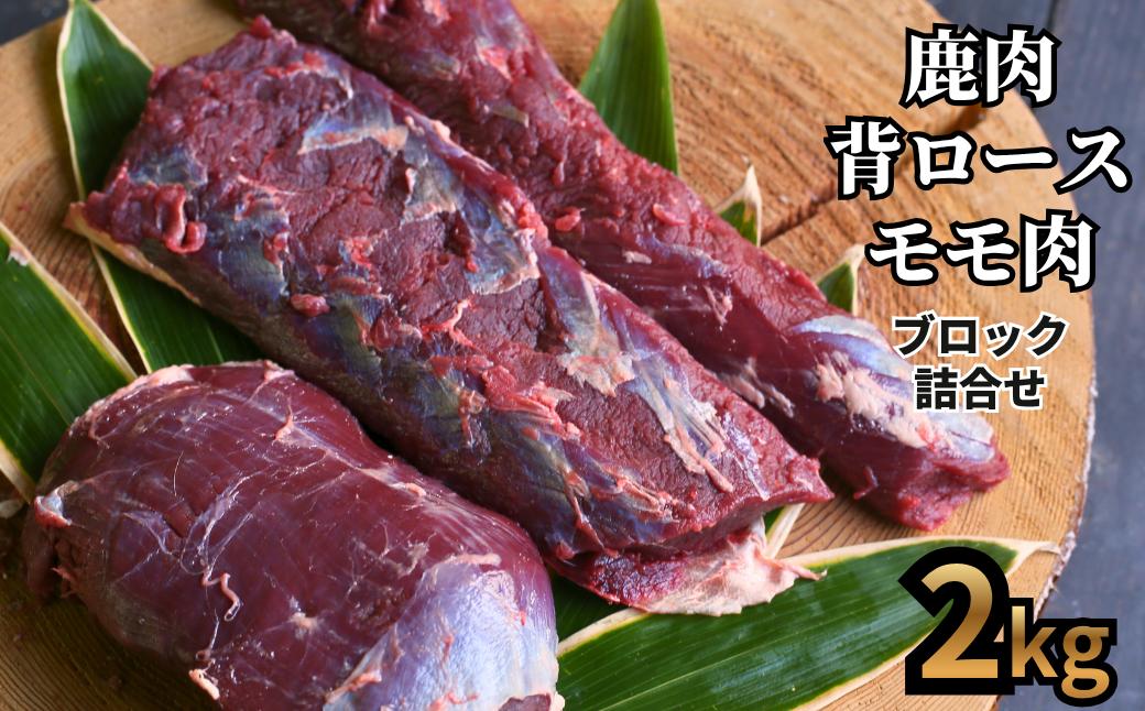 森のジビエ  鹿肉 ブロック おまかせ詰合せ2㎏ A-JJ-A23A