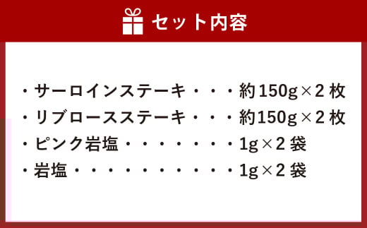 おかやま和牛肉 A5 等級 ステーキセット 計約600g（サーロイン約300g & リブロース約300g） ／ 牛 和牛 牛肉 肉 にく サーロイン リブロース ステーキ ステーキ肉 ステーキカット