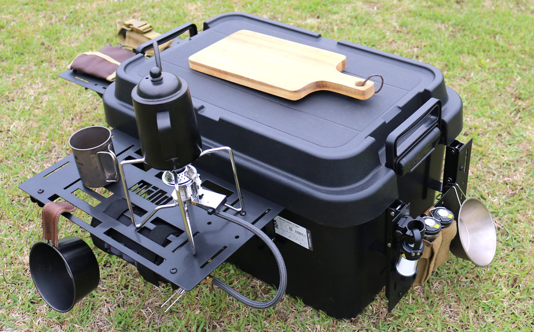 FOLDING TABLE トランクカーゴ用 折りたたみテーブル サイドパネル（両側セット） ／ 折り畳みテーブル 天板 天板テーブル 簡単拡張 魅せる収納 アイテム収納 小物収納 折り畳み 蓋ロック可能 片付け不要