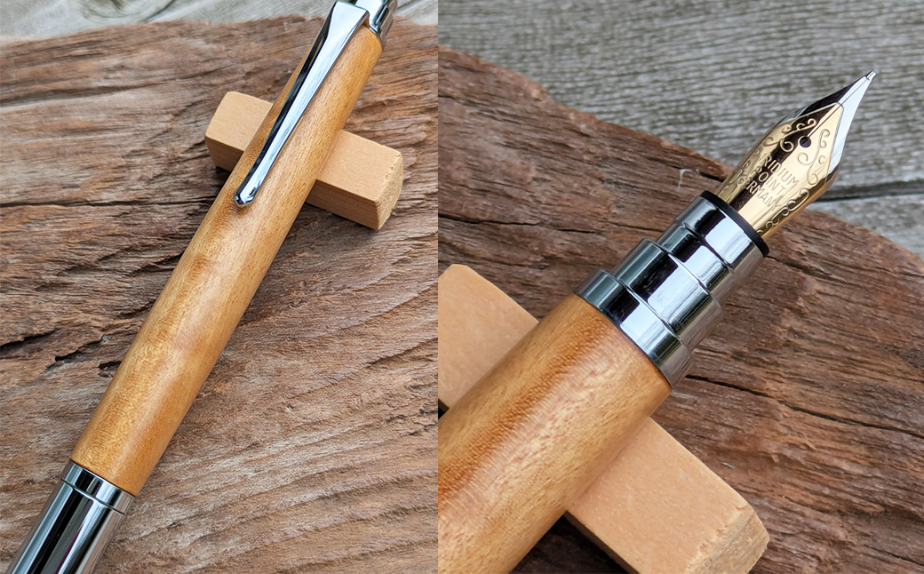 【ANA限定】 サテンウッド （リボン杢） の万年筆N （C）