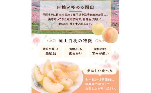 白桃 8玉 （2kg以上） 等級 ： ロイヤル 化粧箱入り