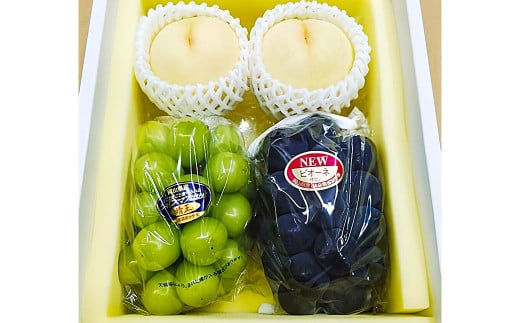 詰合／白桃2玉・シャインマスカット1房