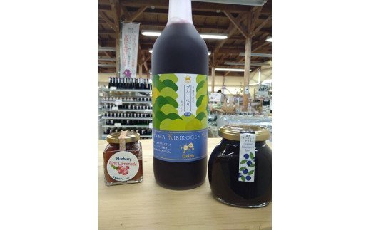 【引退競走馬支援!】吉備中央町産ブルーベリー加工品セットA