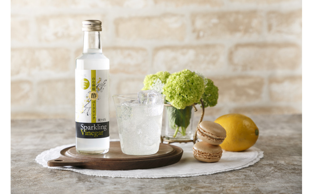 【父の日ギフト】のむ酢・酢パークリング詰め合わせ【化粧箱入】8本 ＜のむ檸檬酢（3倍濃縮タイプ200ml×4本・のむ檸檬酢パークリング200ml×2本・のむブルーベリー酢パークリング200ml××2本＞