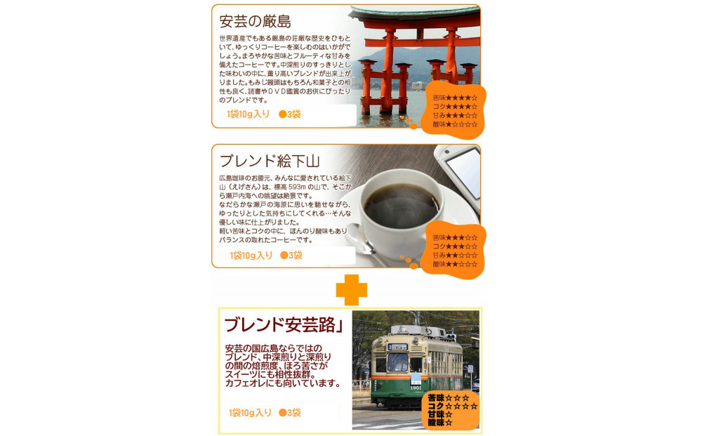 ＼年内発送／ 広島限定ブレンドドリップバッグ（8袋：80g）