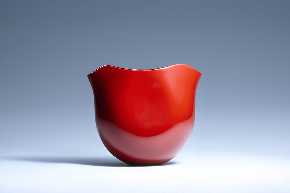 両口酒器「えくぼ」(赤)