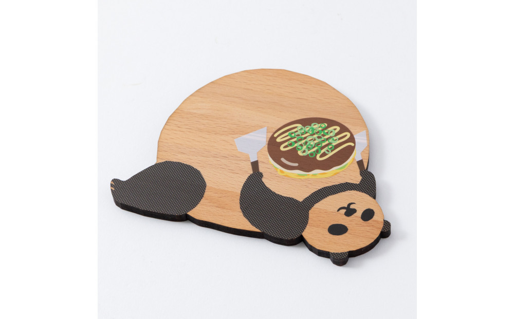 Ten＆O　木製プレートコレクション  ひろしまぱんだ × ひろしまらっこ　各1枚 合計2枚入り）