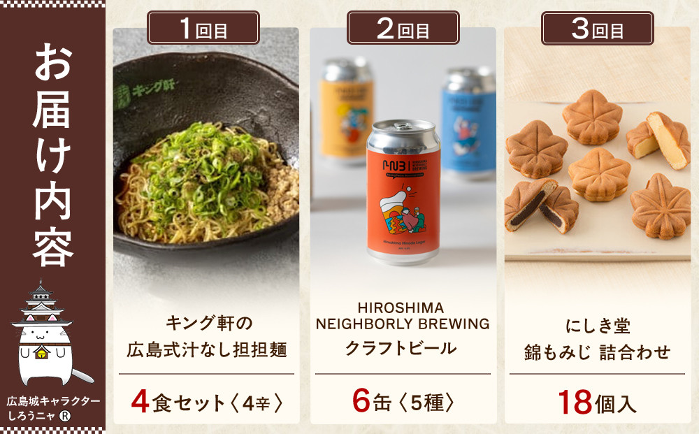 【定期便 全10回】ええじゃろひろしま便！　ぶちうま名物 詰合せ定期便B