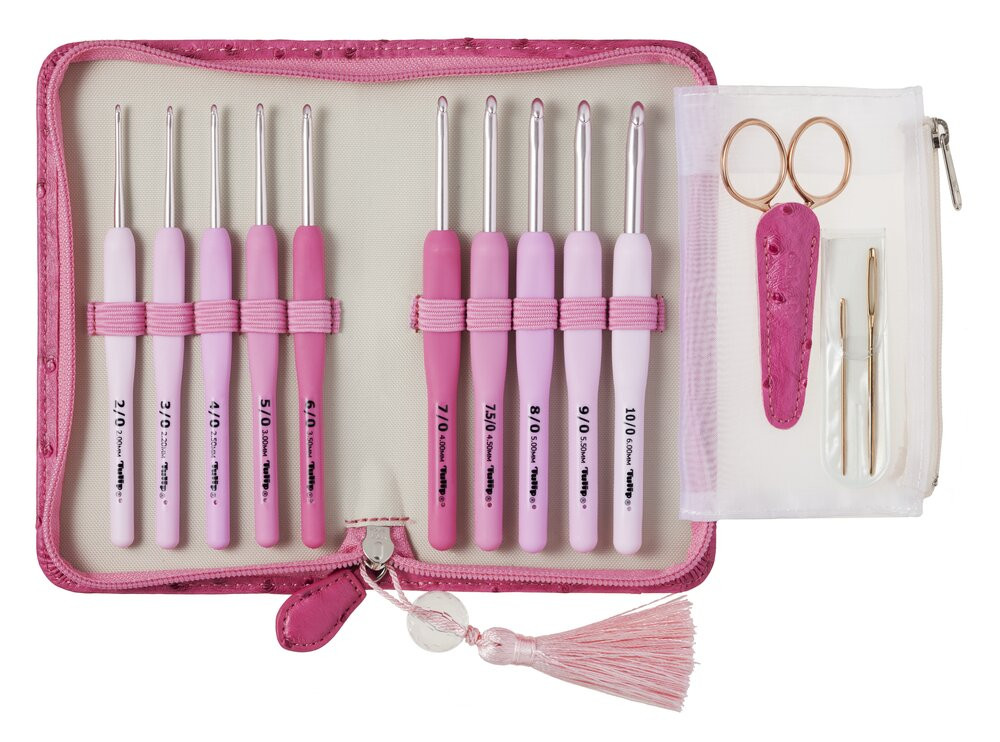 ～癒しの時間に、彩りを～エティモ ロゼ クッショングリップ付きかぎ針セット