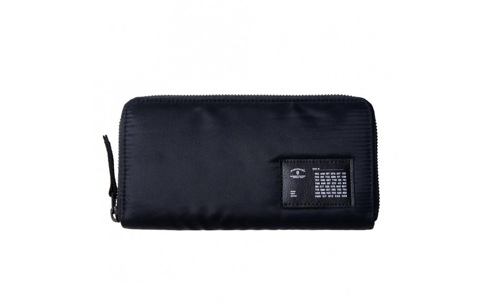 FUKUNARY 千菱 ラウンド長財布 MA-1 ブラック F022