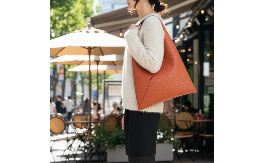 FUKUNARY ハンドバッグ Lサイズ ミカサ バスケットボール ブラウン M148L
