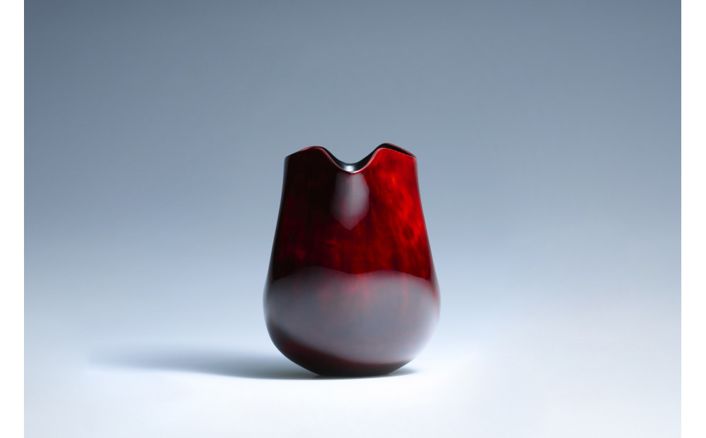 両口酒器「えくぼ」(溜)