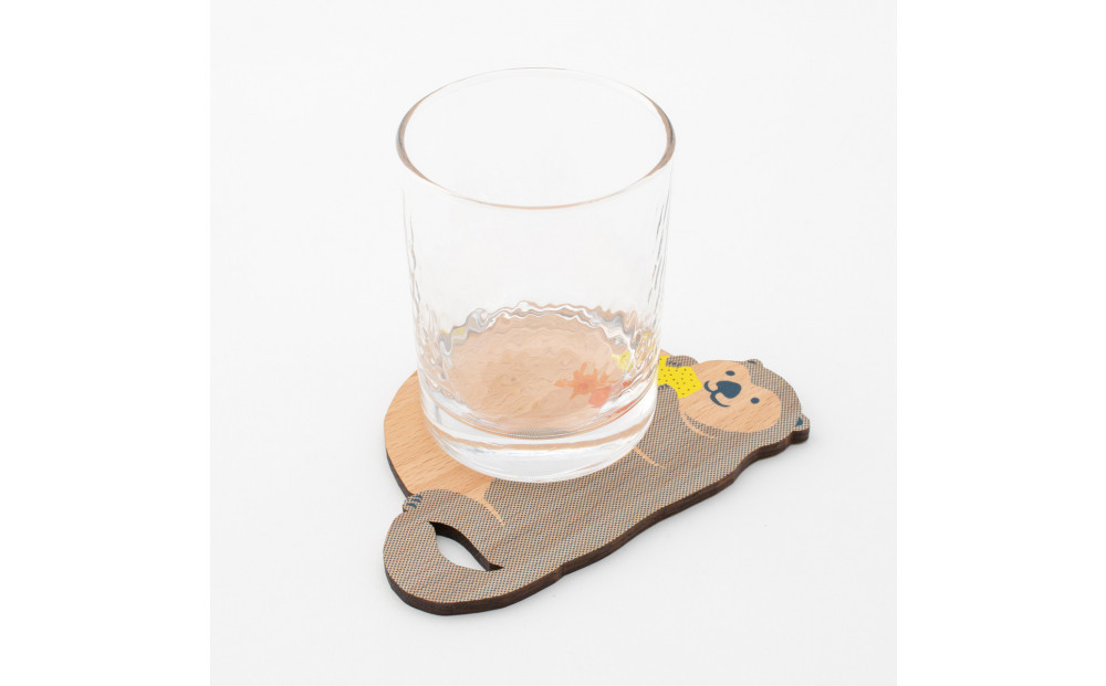 Ten＆O　木製プレートコレクション  ひろしまたぬき × ひろしまらっこ　各1枚 合計2枚入り