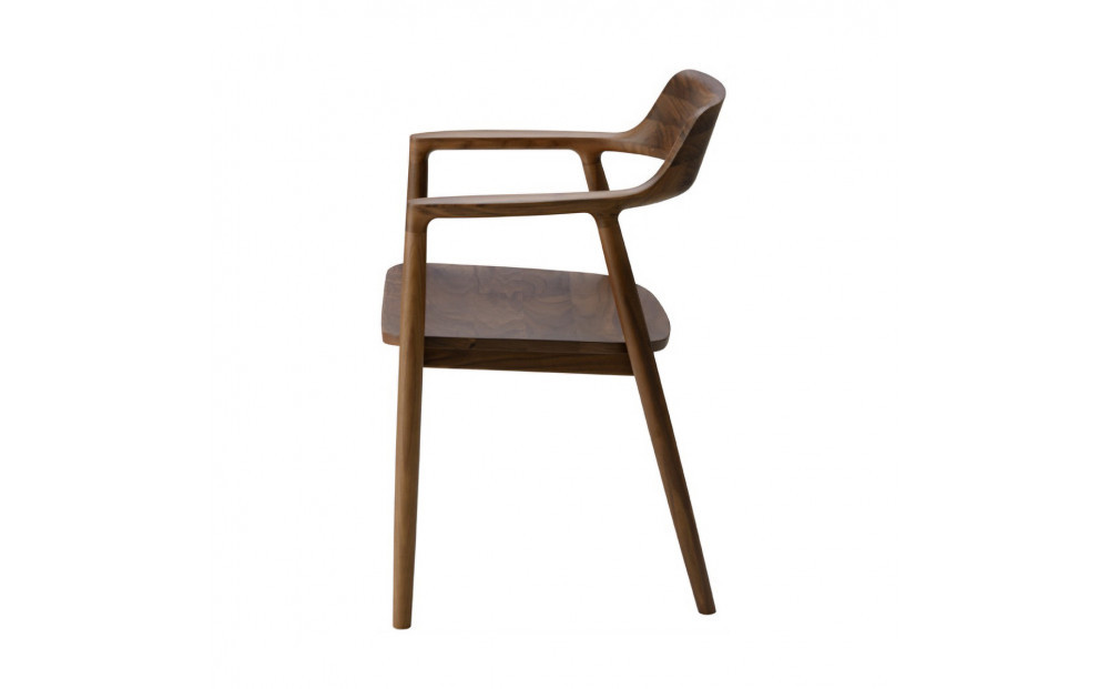 HIROSHIMAアームチェア（板座）ウォルナット[2985-51]