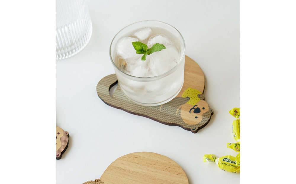 Ten＆O　木製プレートコレクション  ひろしまぱんだ × ひろしまらっこ　各1枚 合計2枚入り）