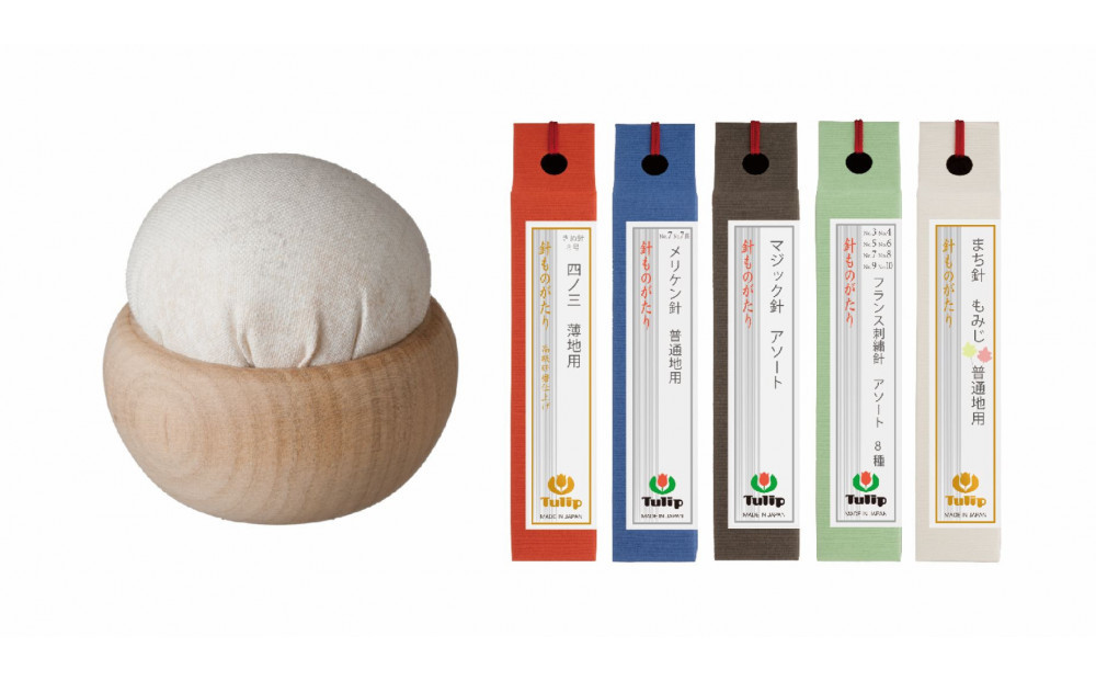 なめらかに通る、まっすぐ伝わる想い「針ものがたり 5種」、季節の色をイメージした「針やま　銀白色(師走)」のセット