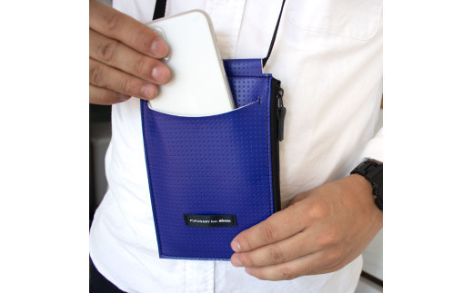 ネックケース/ ブルー M087
