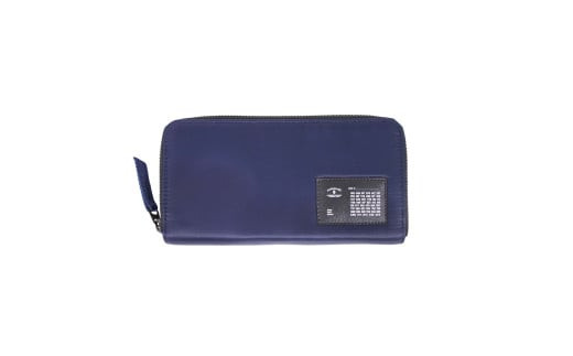 「千菱」 ラウンド長財布 / MA-1/ネイビー F022