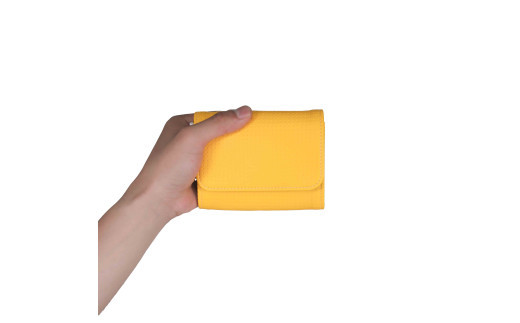 ＼年内発送／はちのす カードケース/ イエロー M069