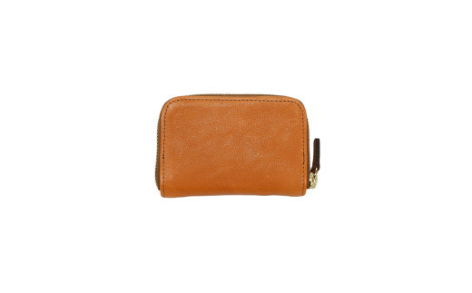 ＼年内発送／コインパース（ラウンド）栃木レザーWコガシ/淡茶 L021