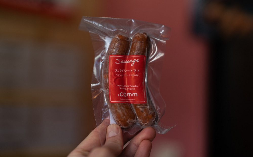 ＼年内発送／ 猪ソーセージ　スパイシートマト　3個セット