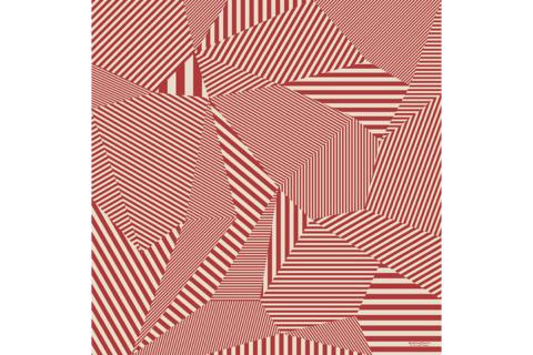 ウオーク社　ふろしきハンドライトセットM（ストライプ/レッド）（ハンドル色：キャメル）