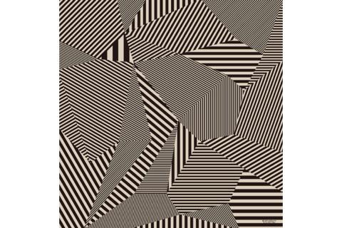 ウオーク社　ふろしきハンドライトセットM（ストライプ/ブラック）（ハンドル色：アカ）