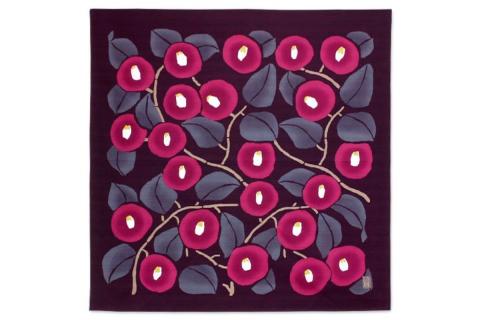 ウオーク社　ふろしきハンド夢二セット（椿/アズキ）（ハンドル色：コゲチャ）