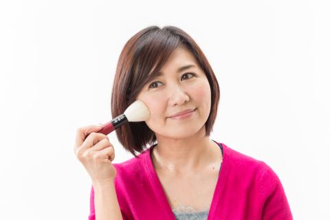 最高級化粧筆 古羊毛 花 会津拭漆さくら シャドウブラシ