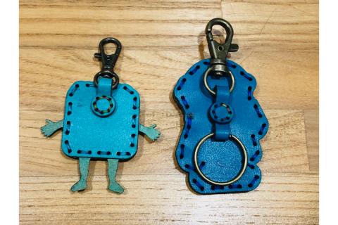 呉氏＆水兵さん　レザーキーホルダーセット